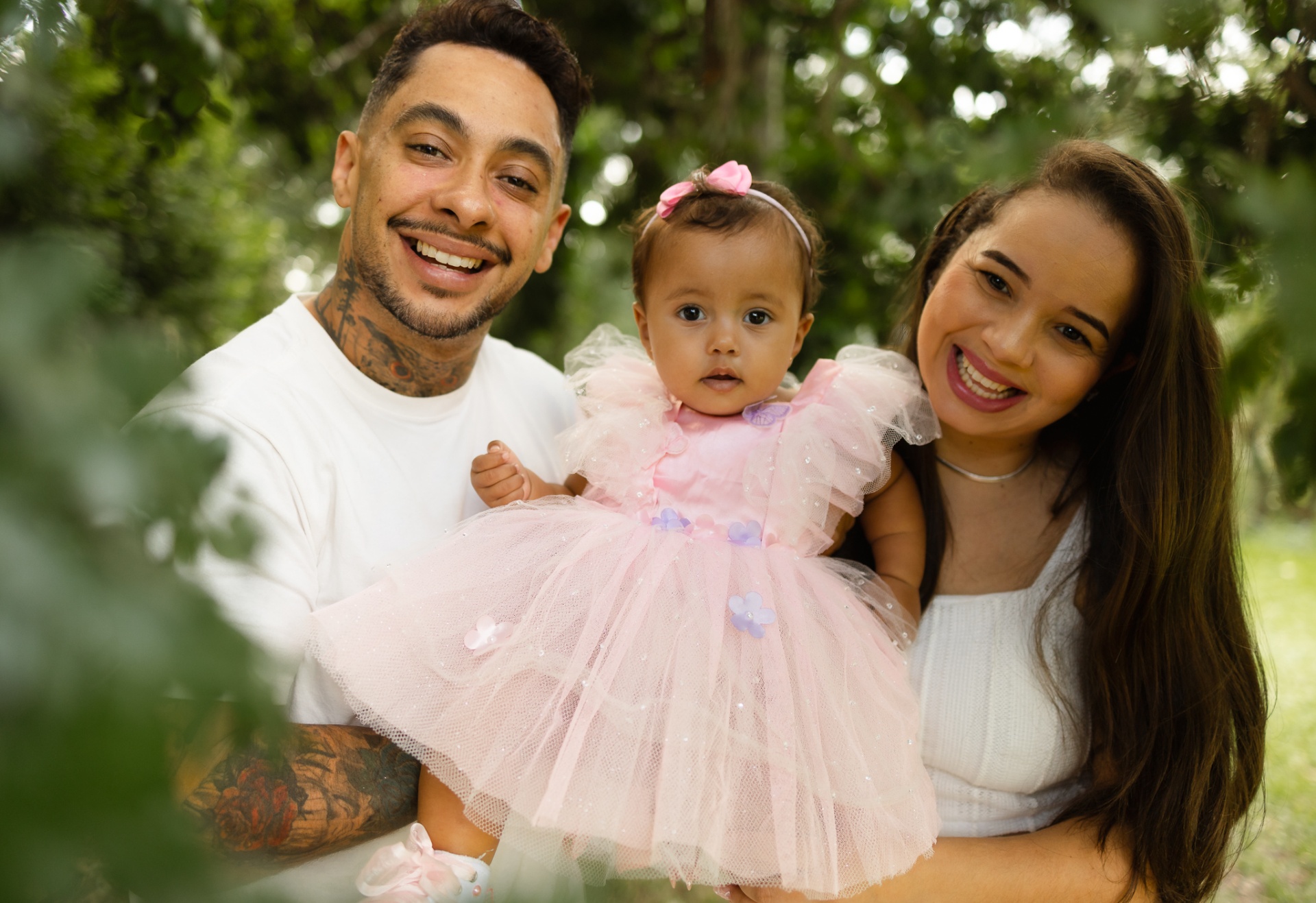 Família Chloe no parque